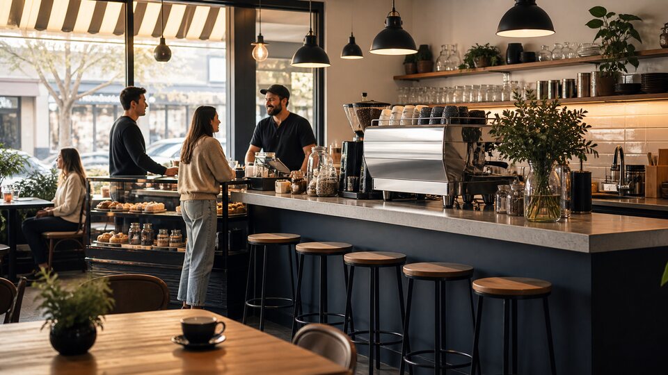 Coffee shop interior