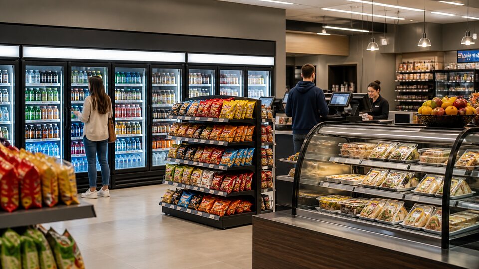Convenience store interior