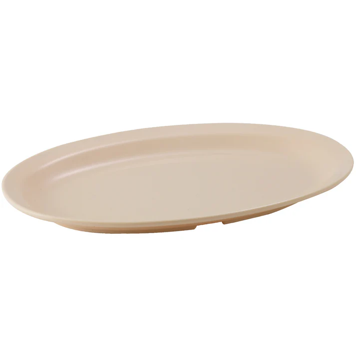 Melamine  Oval Platter - Tan / 13"x8-1/2"