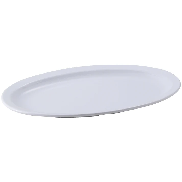 Melamine  Oval Platter - White / 11-1/2"x 8"