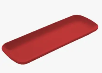 TERMOSTAR CORNERED PIDE PLATE / red
