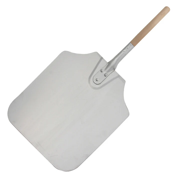 26" Long Aluminum Pizza Peel with Blade / 12" x 14"