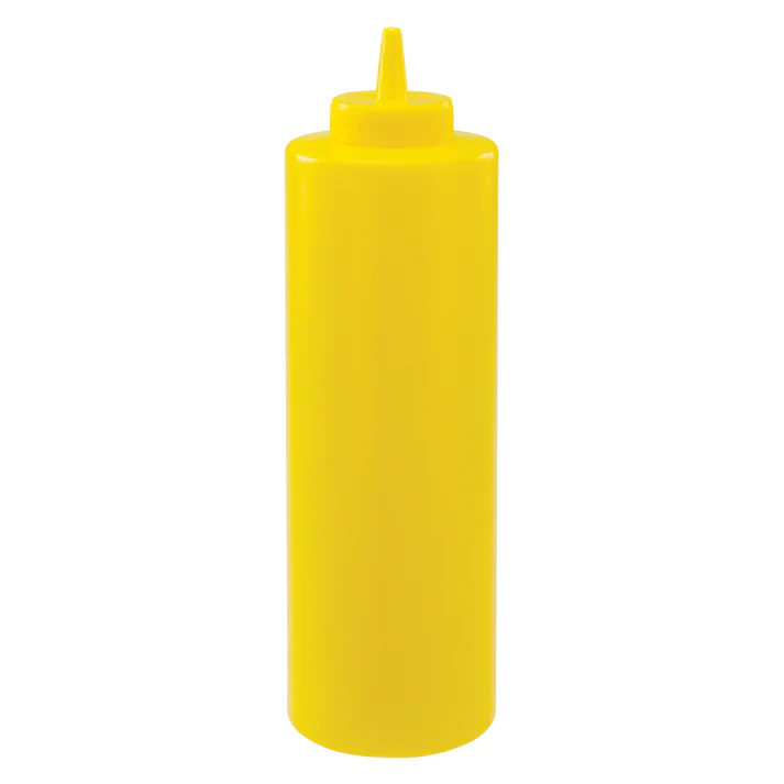 Regular Squeeze Bottles - 8 oz / Yellow