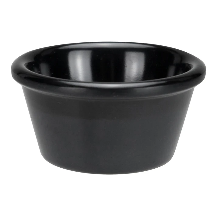 Melamine Ramekin, Plain , 2 oz / black