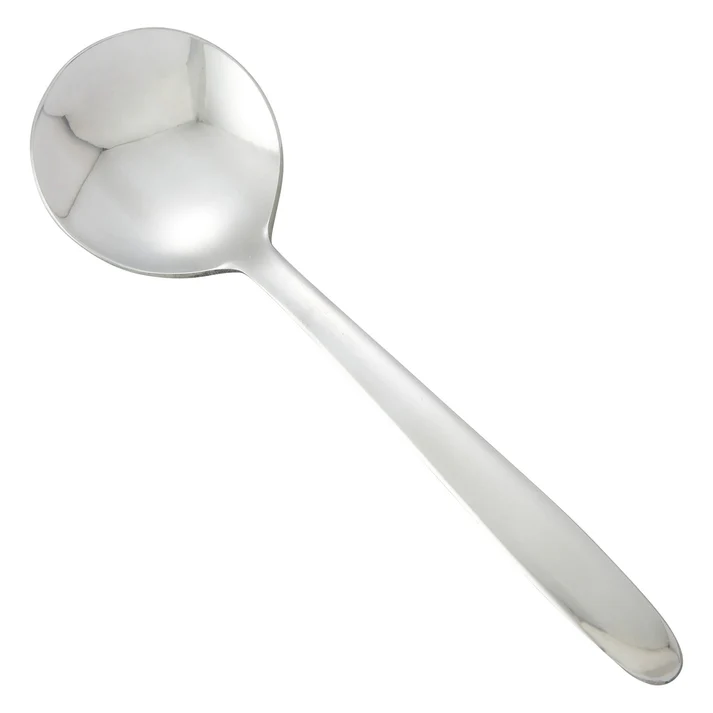 Flute Bouillon Spoon, 18/0 Heavyweight