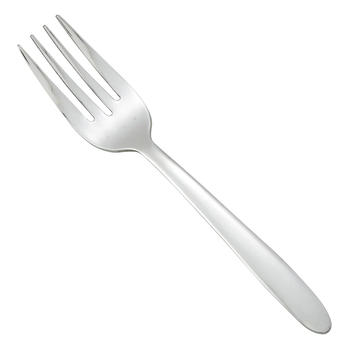 Flute Salad Fork, 18/0 Heavyweight