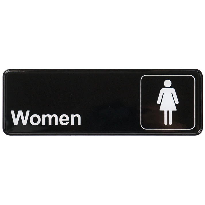 Information Signs 3"x 9" / Women
