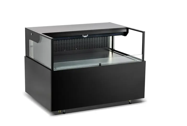 Marchia MDS120 48" Low Profile Black Horizontal Open Display Case 
