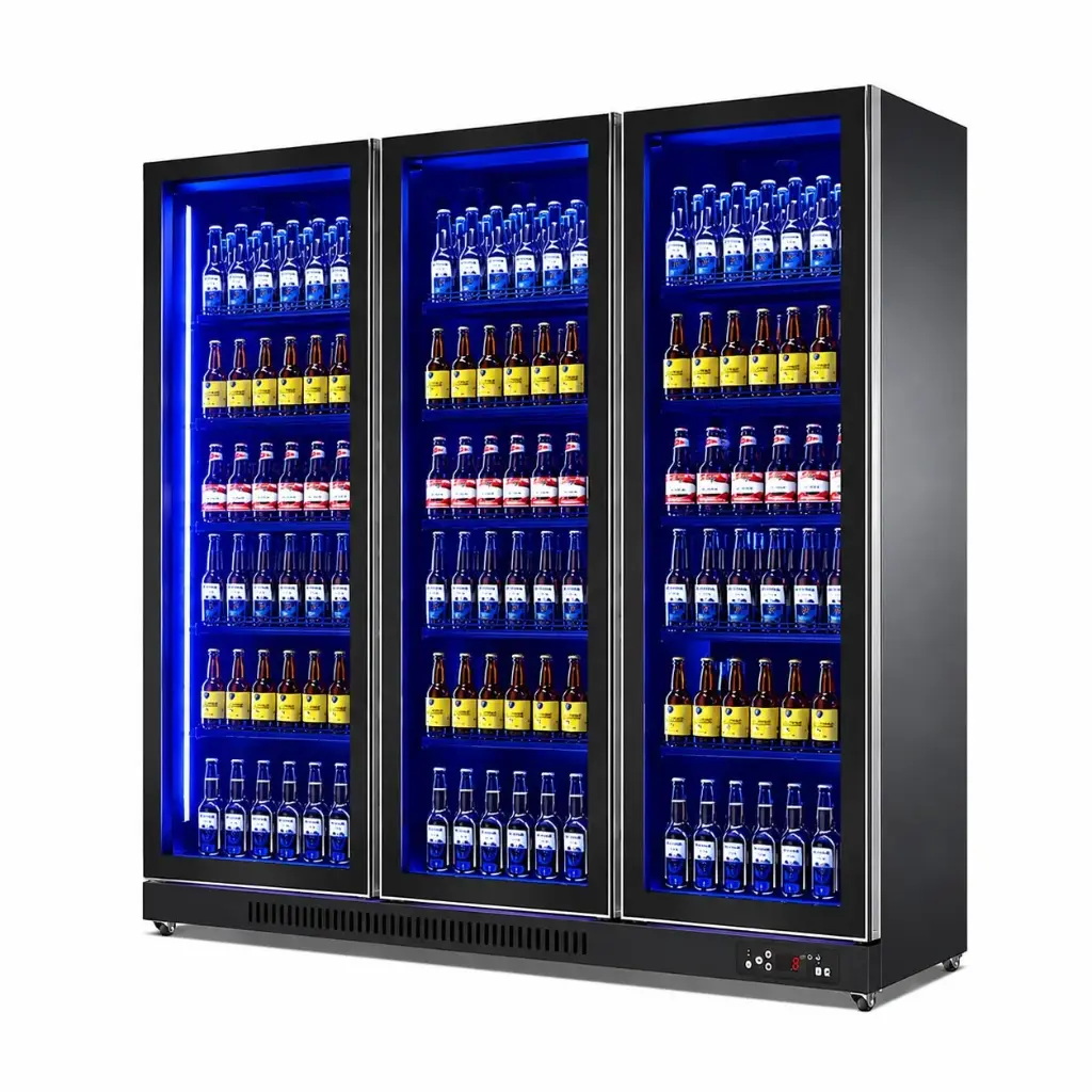 Frameless Glass Door Merchandiser Big Doors / 3 Doors