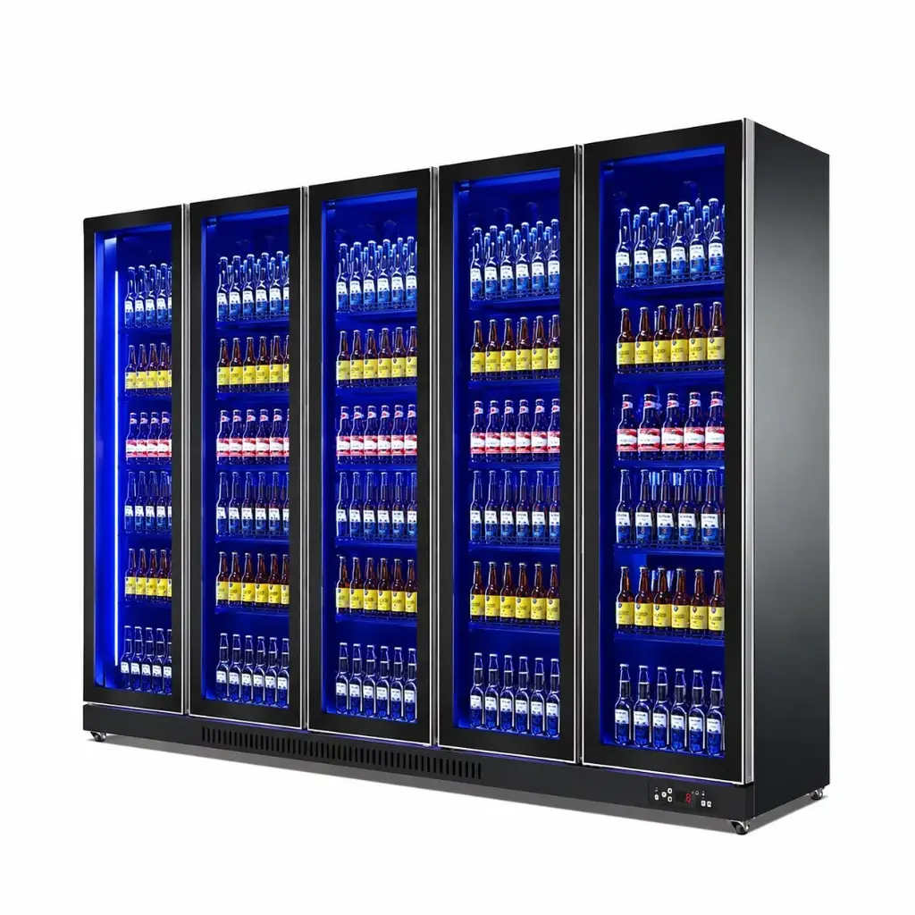 Frameless Glass Door Merchandiser Big Doors / 5 Doors