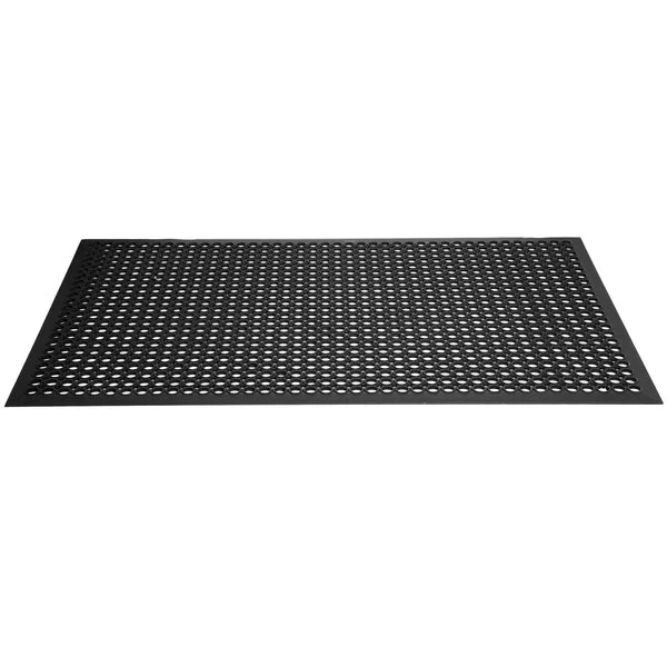Restaurant Mat: 3ft x 5ft x 1/2; Black Color 