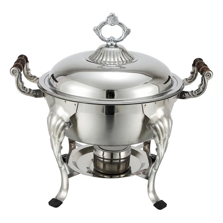  Crown Collection 6 Quart Round Chafer, Medium Weight