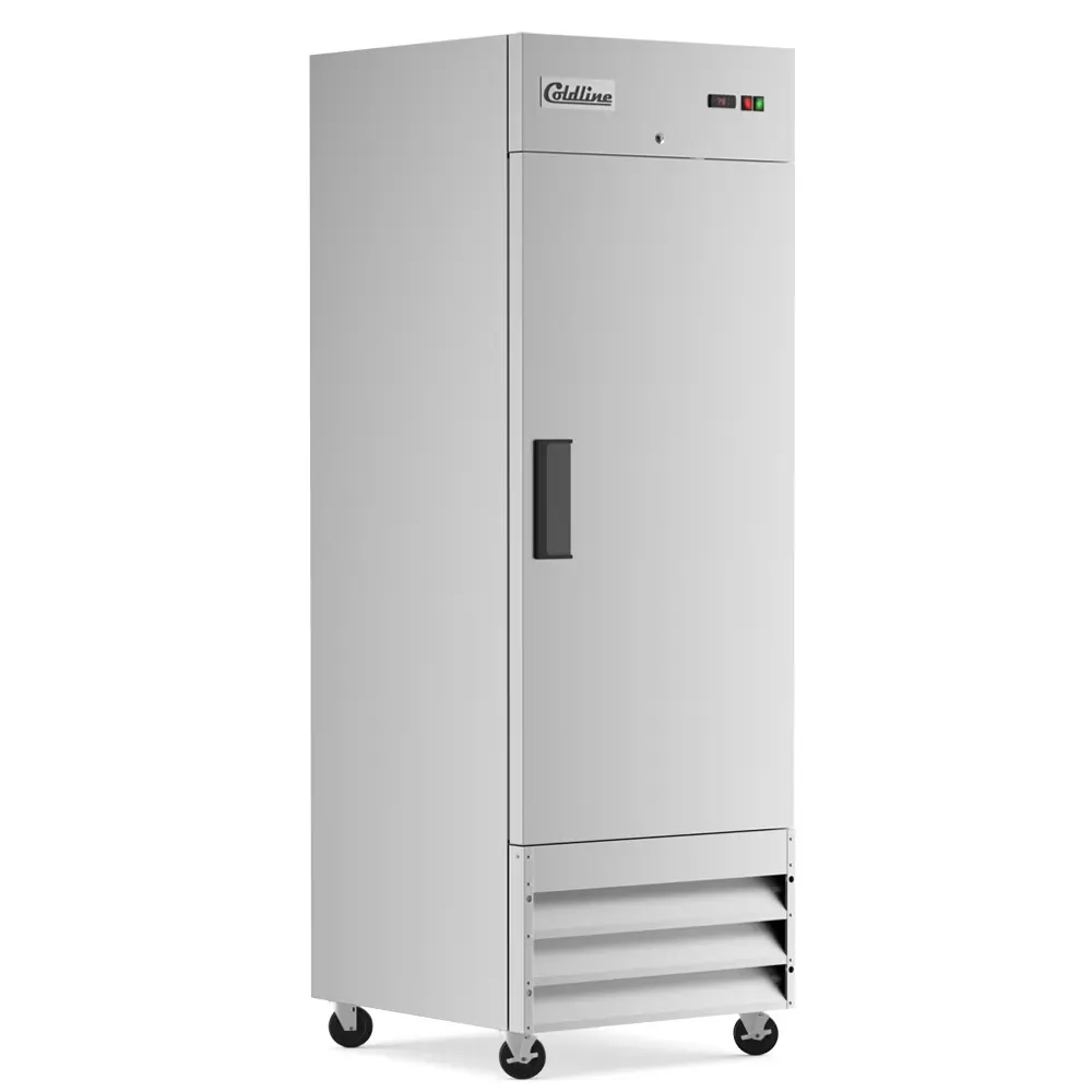 Coldline Solid Door Commercial Reach-In Refrigerator - Stainless SteeL