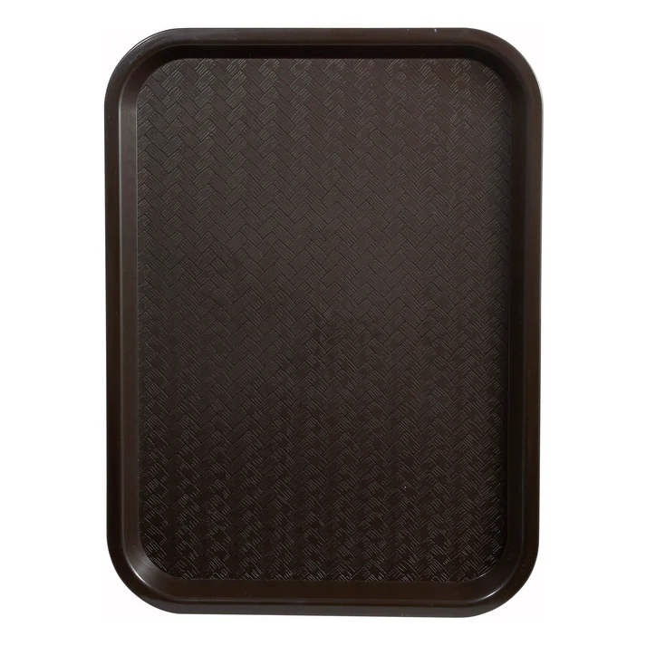 High Quality Plastic Cafeteria Tray - 10" x 14", Brown