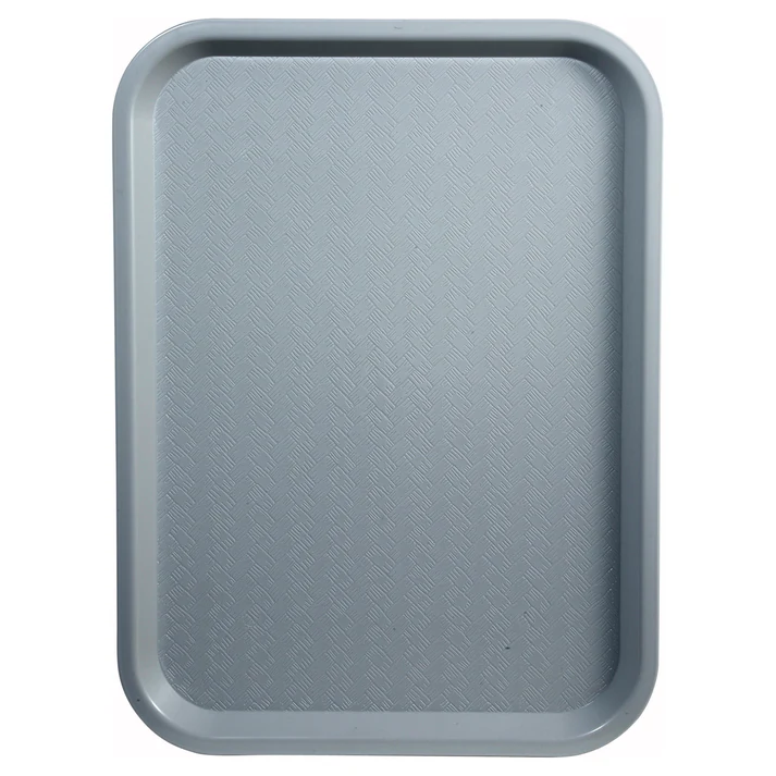 High Quality Plastic Cafeteria Tray - 14 x 18, Gray