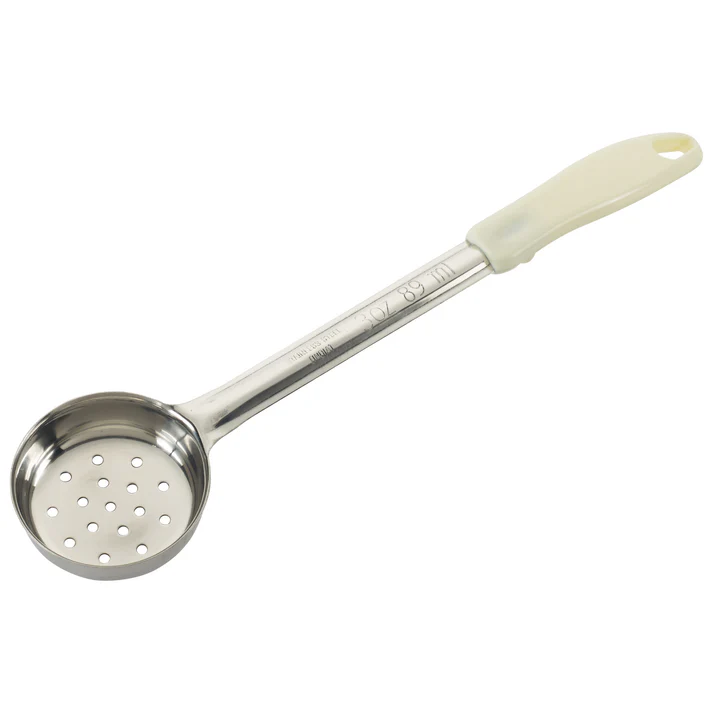 One-Piece Stainless Steel Portioners - Perforated, 3 oz