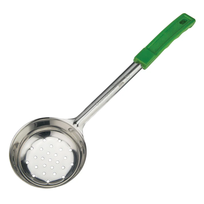 Winco Prime One-Piece Stainless Steel Portioners - Perforated, 6 oz