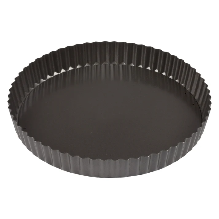 Quiche Pan, Non-Stick, Aluminized Carbon Steel - 12" Dia