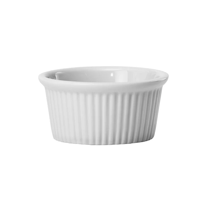 Fluted Ramekin, 4 oz. White Porcelain, 48 Pieces/Case