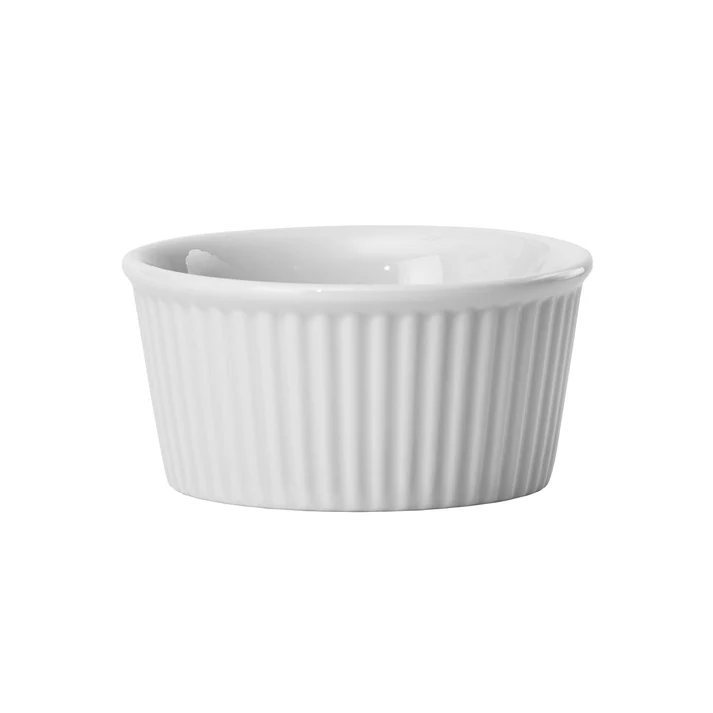 Fluted Ramekin, 6 oz. White Porcelain, 36 Pieces/Case