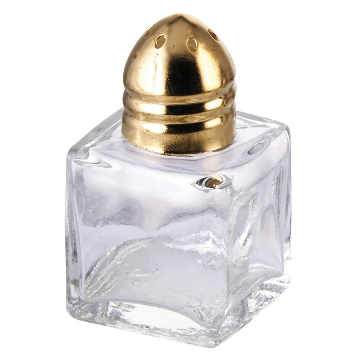 Square Shaker, 1/2 oz - Brass