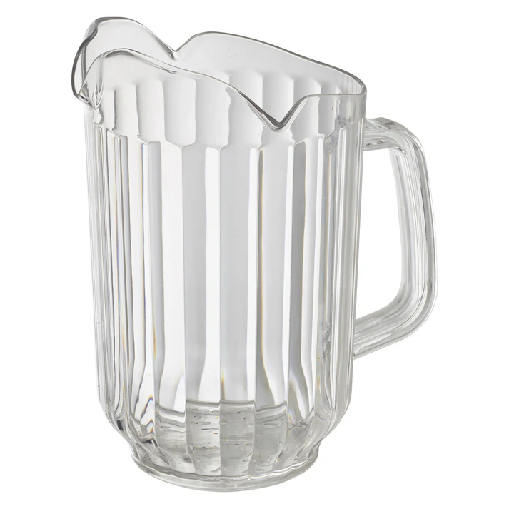  60 oz Triple-Spout Polycarbonate Pitcher, Clear