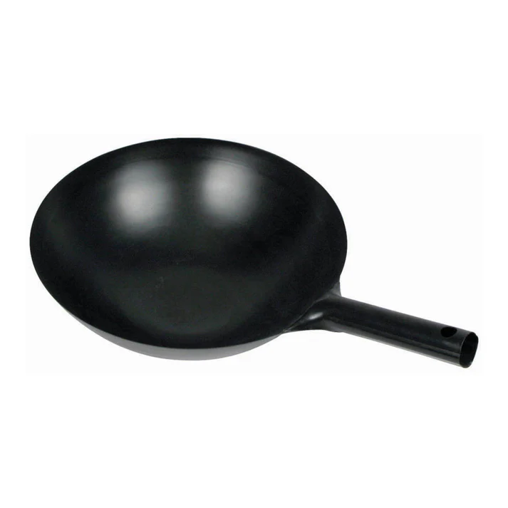 Black Carbon Steel Wok - 14"