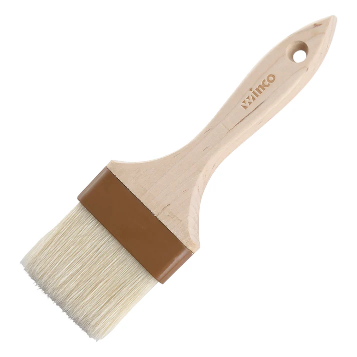 Pastry/Basting Brush with Plastic Ferrule - 3" Flat