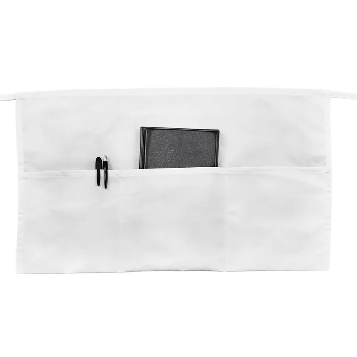 - 3-Pocket Waist Apron - White 