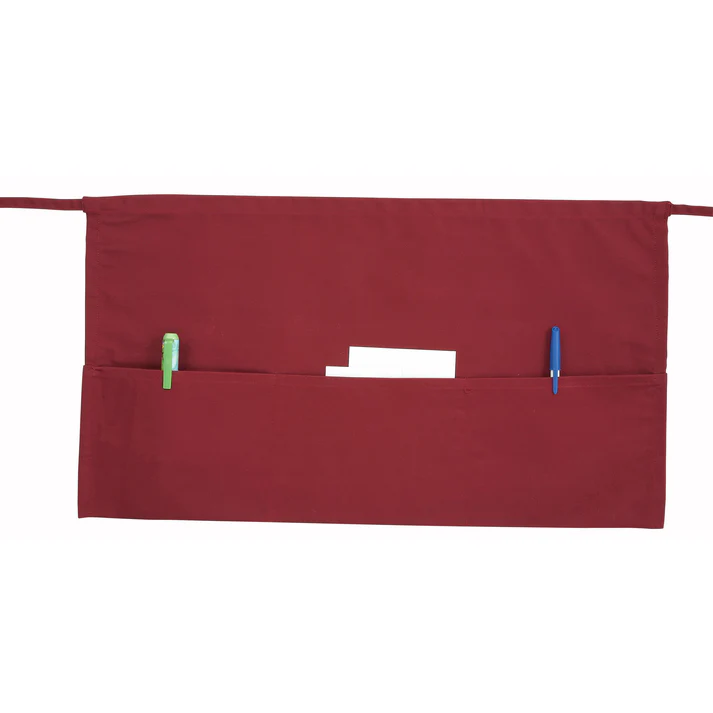 - 3-Pocket Waist Apron - Burgundy
