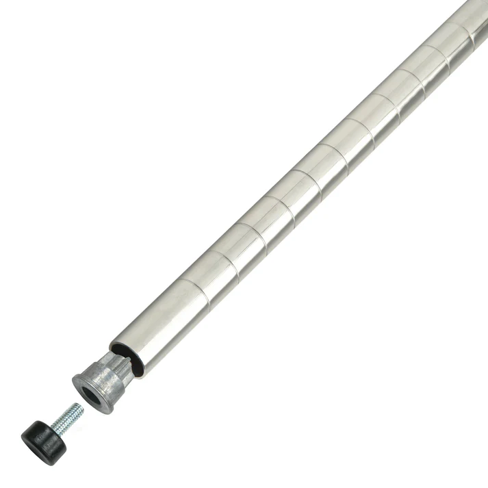 Wire Shelf Post, Chrome-Plated - 63"