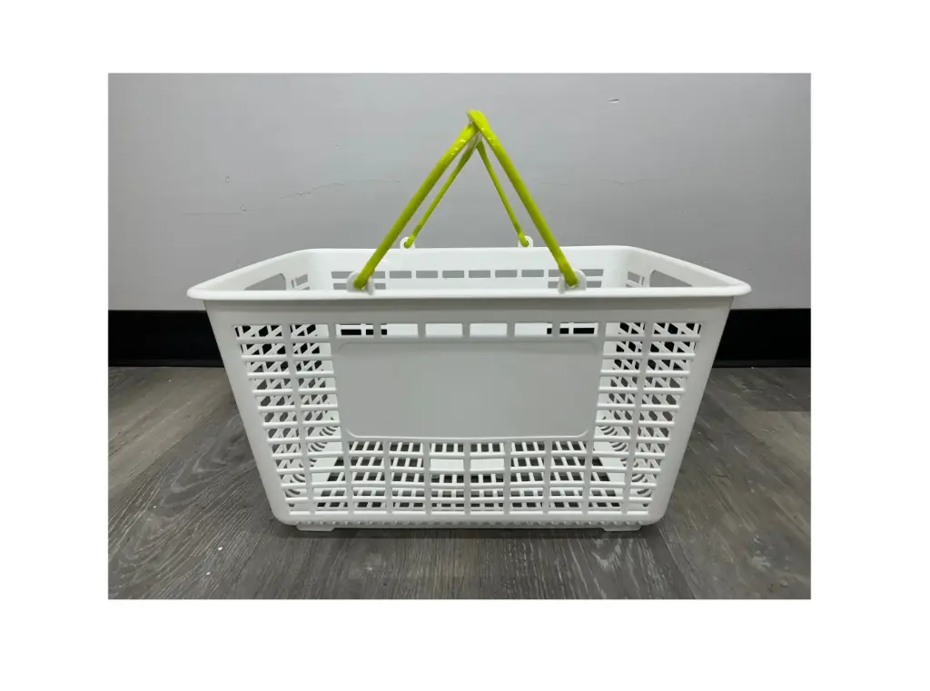White Shopping Basket