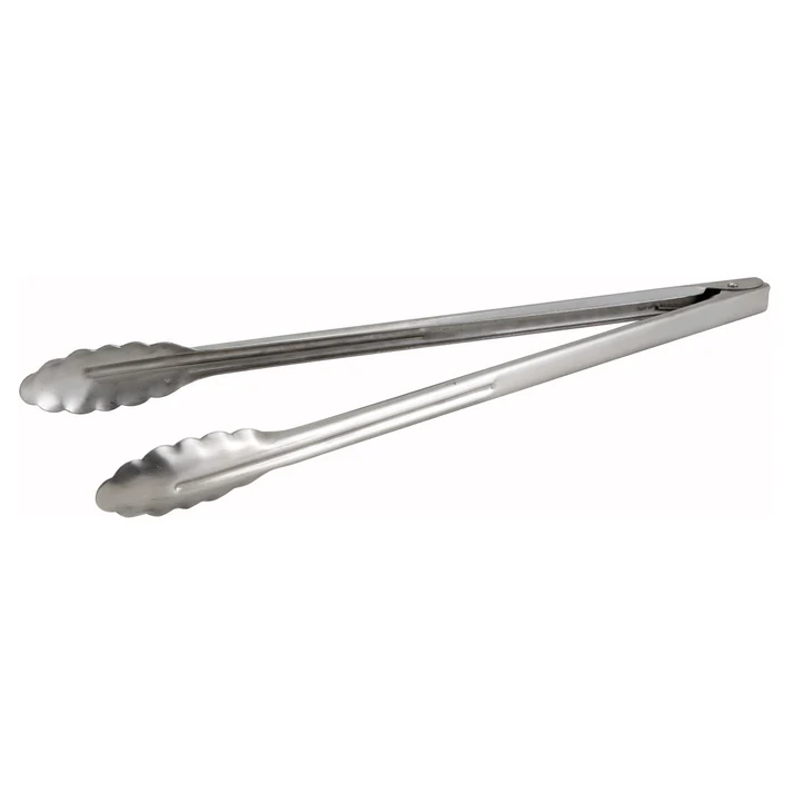 Stainless Steel Utility Tongs, Extra Heavyweight - 16"