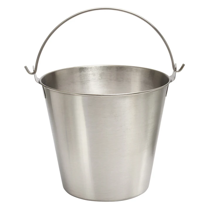 Utility Pail, 13 Quart, Stainless Steel