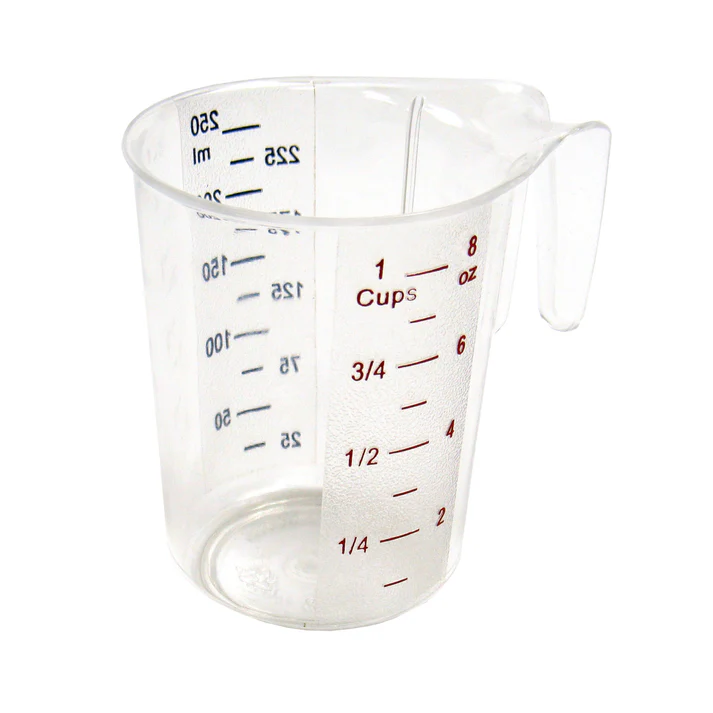  Polycarbonate Measuring Cup with Color Graduations - 1 Cup