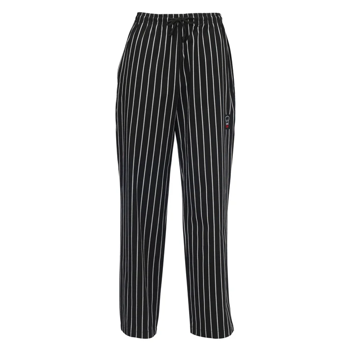 Chef Pants, Woven Chalkstripe - Medium