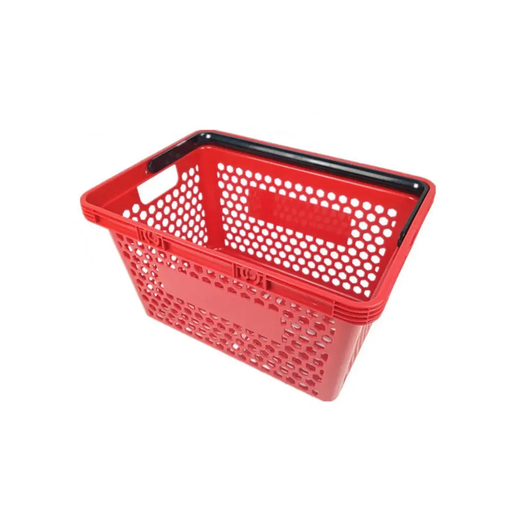 Supermarket Honeycomb Plastic Shopping Basket