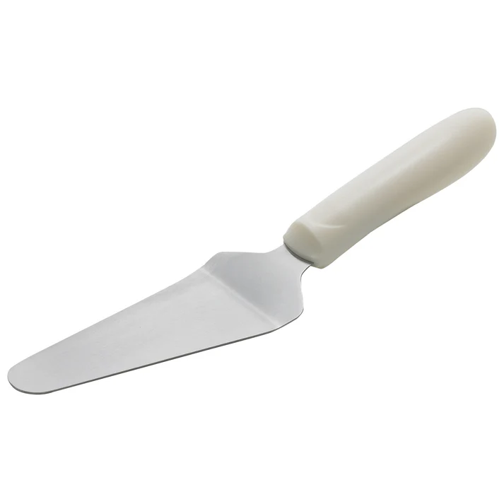 Pie Server w/Offset, White PP Hdl, 4-5/8" x 2-3/8" Blade