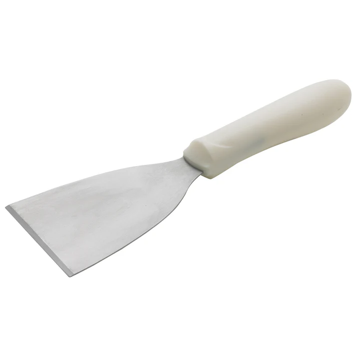Scraper, White Polypropylene Handle - 4-1/2" x 3-1/8"