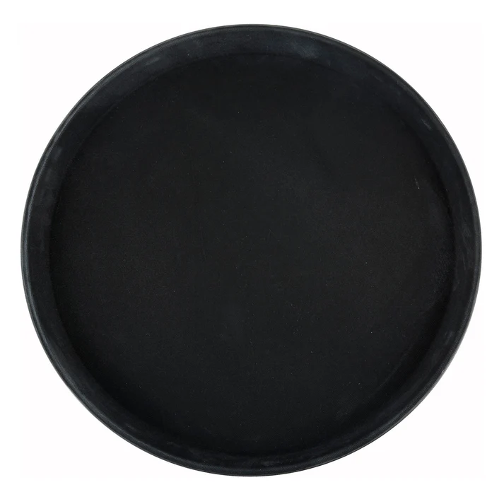 Easy-Hold 16" Round Rubber-Lined Plastic Tray