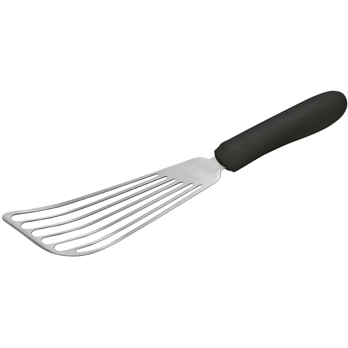 Fish Spatula, Black Polypropylene Handle, 6-3/4" x 3-1/4" Blade