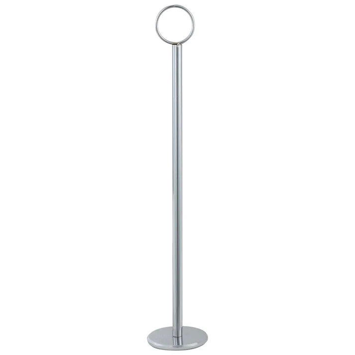 Table Number Holder, Chrome - 12"