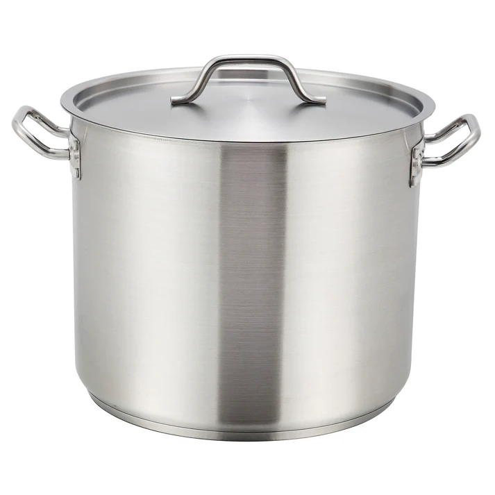 Stainless Steel Stock Pot with Cover - 40 Quart