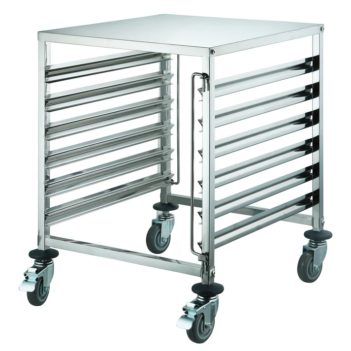  12-Tier Side-Load Steam/Food Pan Rack with Brakes