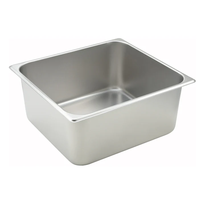  Straight-Sided Steam Pan, 25 Gauge Stainless Steel