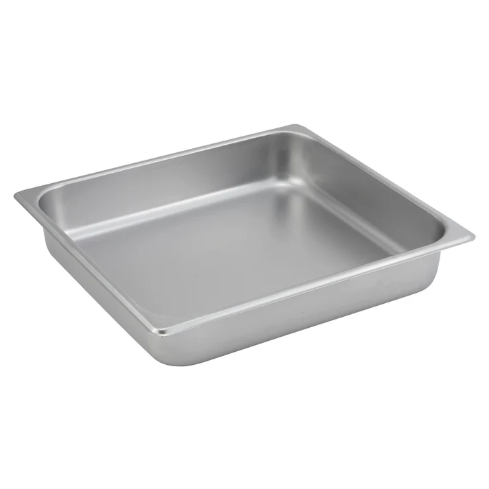 Straight-Sided Steam Pan, 25 Gauge Stainless Steel