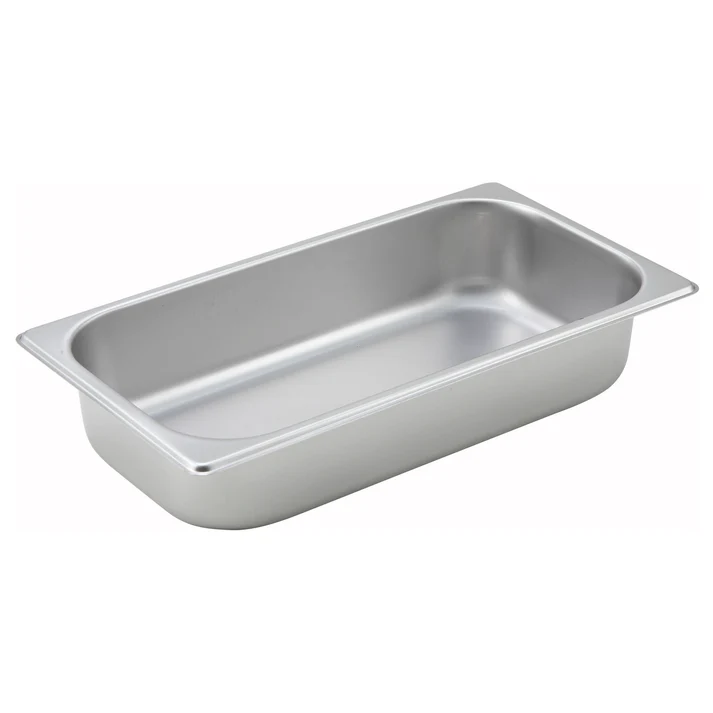 Straight-Sided Steam Pan, 25 Gauge Stainless Steel