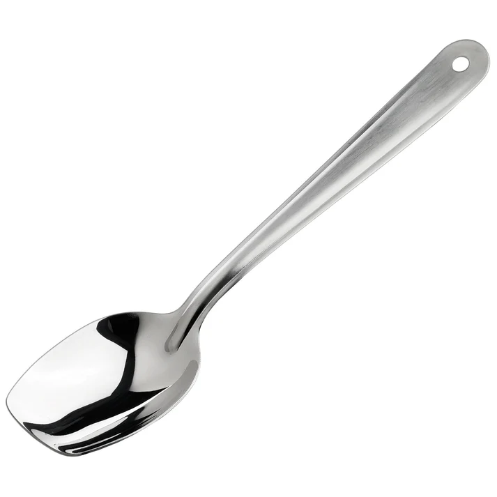 Slanted Plating Spoon - Solid, 10"