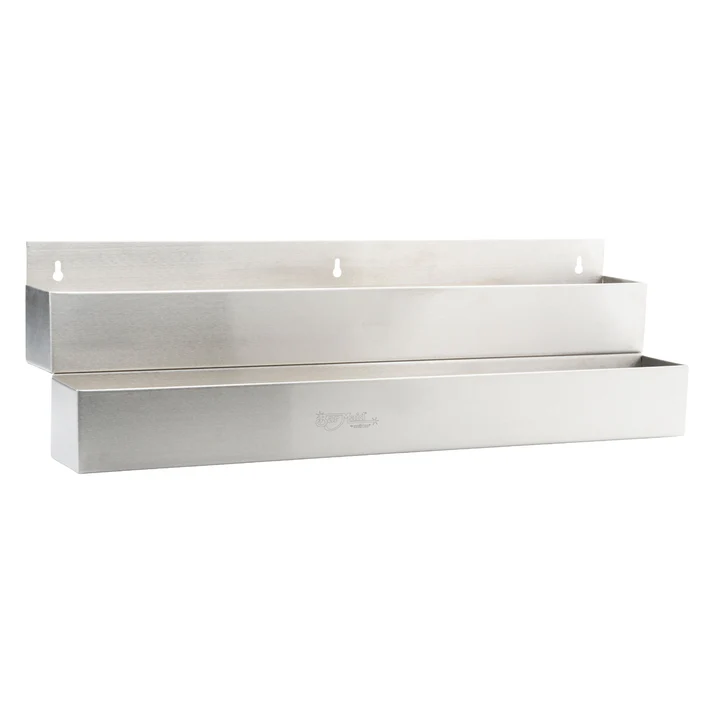 Bar Maid Double Bar Speed Rail, Stainless Steel - 32"