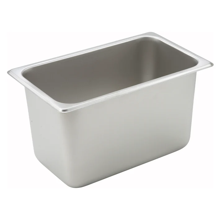 Straight-Sided Steam Pan, 25 Gauge Stainless Steel